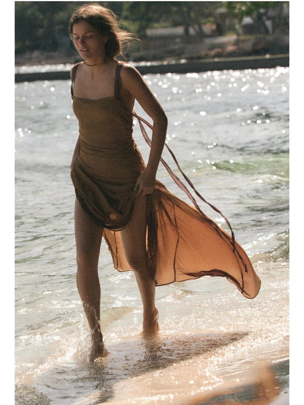 DRAPED GEORGETTE DRESS Limited Edition